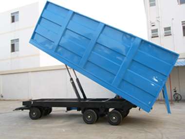 供应优质自卸式平板拖车