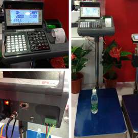 厂家发货 打印电子台秤 上海全扶TCS打印不干胶贴纸的电子台秤