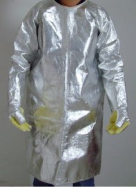 铝箔隔热反穿衣 ，1000度隔热大衣 ，锅炉隔热防护服