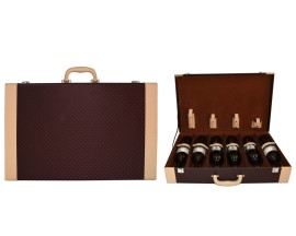 豪美六支装酒盒,六支装皮酒盒,6支装皮盒
